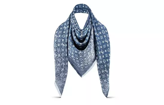 LOUIS VUITTON Шаль унисекс, Denim