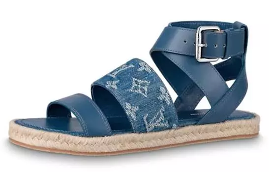 Шлепанцы женские Louis Vuitton, синий