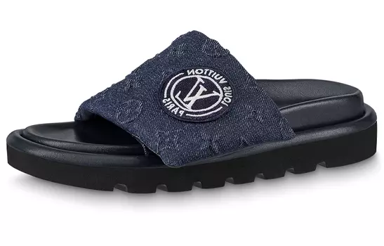 Шлепанцы Louis Vuitton женские, синий