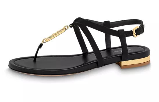 Шлепанцы женские Louis Vuitton Dita One-Strap, черный