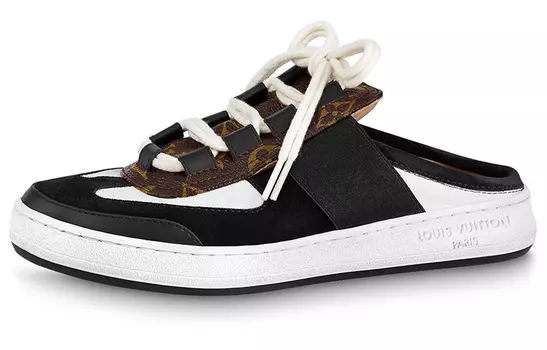 Шлепанцы женские Louis Vuitton, черный / коричневый