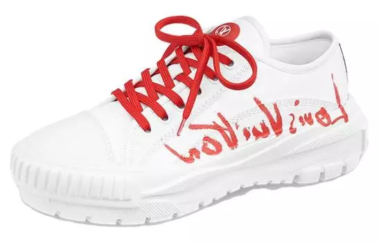 Кроссовки женские Louis Vuitton Squad, белый / красный