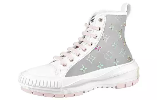 Кроссовки женские Louis Vuitton Squad, белый / серый / розовый