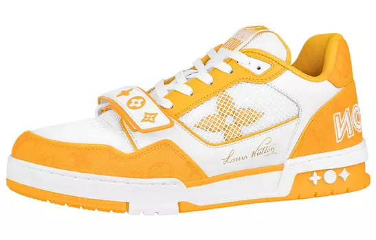 Кроссовки мужские Louis Vuitton Skateboard, желтый / белый