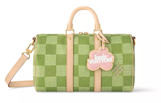 LOUIS VUITTON Сумка By Tyler The Creator Keepall Bandouliere 35 Green Damier Golf