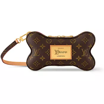 LOUIS VUITTON Сумка через плечо из холщовой ткани с покрытием, мини-сумка для женщин, коричневая