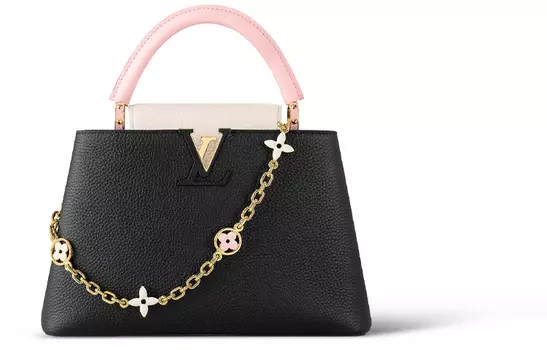 LOUIS VUITTON Сумка через плечо Taurillon из кожи, женская, черного цвета, среднего размера