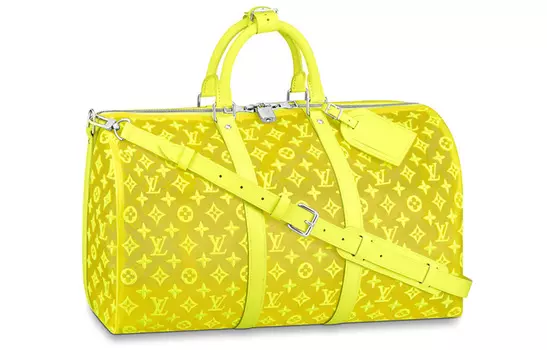 LOUIS VUITTON Сумка Keepall Bandouliere Monogram Mesh 50 Yellow