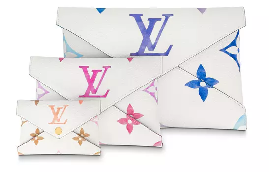 LOUIS VUITTON Сумка-киригами синяя/розовая/бежевая