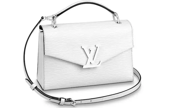 LOUIS VUITTON Сумка-кошелек Grenelle Epi Grain из коровьей кожи, через плечо, женская, белая