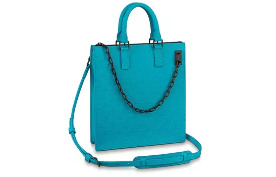 LOUIS VUITTON Сумка-мессенджер Monogram Taurillon Бирюзовый