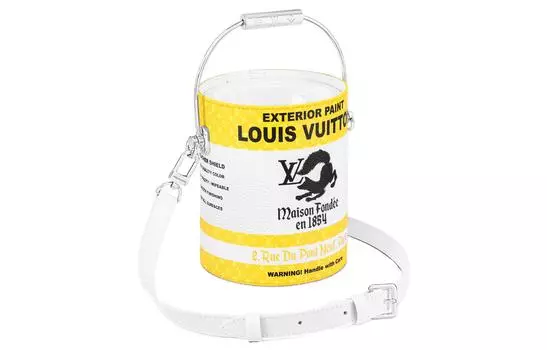 LOUIS VUITTON Сумка мужские из коровьей кожи на одно плечо, стандартные, желтые