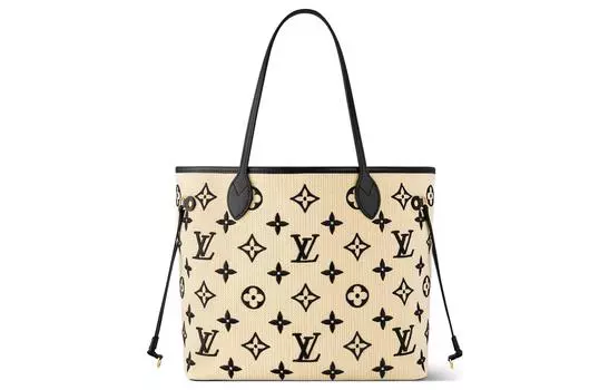 LOUIS VUITTON Сумка Neverfull Mm Black/Beige