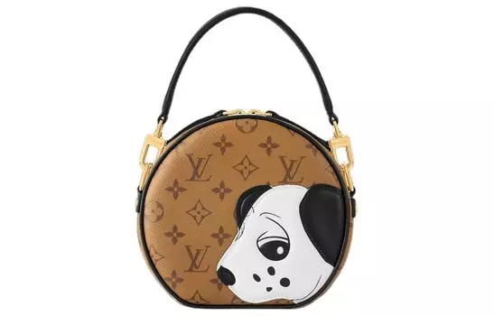 LOUIS VUITTON Сумка-шоппер из коровьей кожи, женская, коричневого цвета, коллаборация Sun Yitian