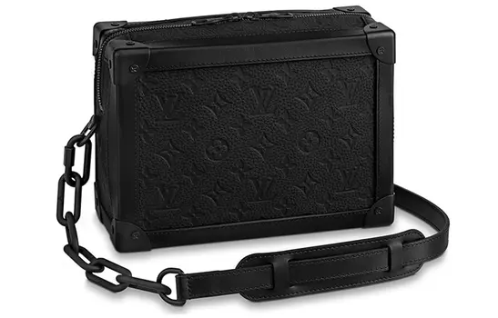 LOUIS VUITTON Сумка Soft Trunk Monogram Embossed Black