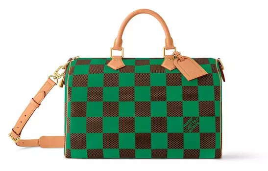 LOUIS VUITTON Сумка Speedy 40 Bandoulire Damier Pop Green