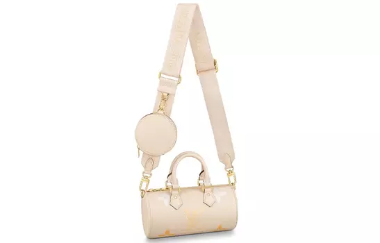 LOUIS VUITTON Сумка SummerPapillon из телячьей кожи, сумка через плечо, маленькая женская, ванильно-желтая
