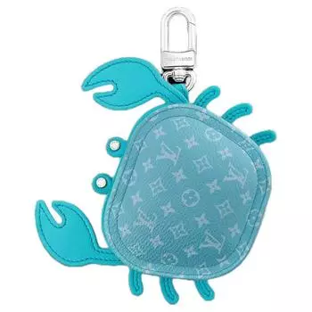 LOUIS VUITTON Сумка-труба из кожи с панелями, женская, синяя