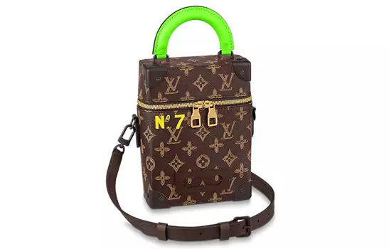 LOUIS VUITTON Сумка Vertical Box Trunk Monogram Brown