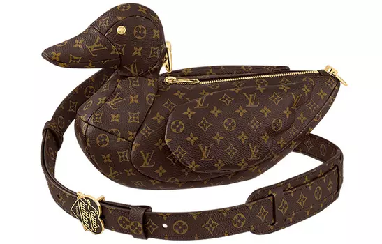 LOUIS VUITTON Сумка X Nigo Duck Monogram Brown