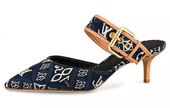 Сандалии женские Louis Vuitton, темно-синий