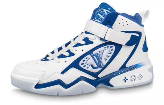 Мужские кроссовки Louis Vuitton Trainer 2, синий/белый