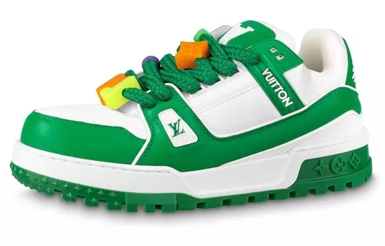 Мужские кроссовки Louis Vuitton, белый/зеленый
