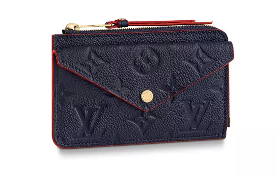 LOUIS VUITTON Визитница Recto Reverso Monogram Empriente Темно-синий/Красный