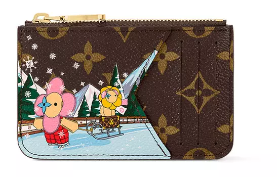 LOUIS VUITTON Визитница Romy розовая