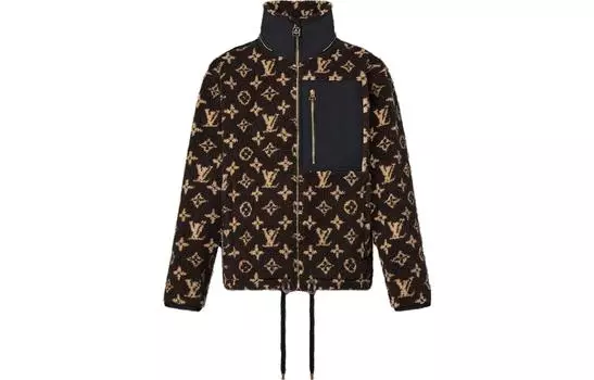 Куртка бархатная Louis Vuitton женская, коричневый