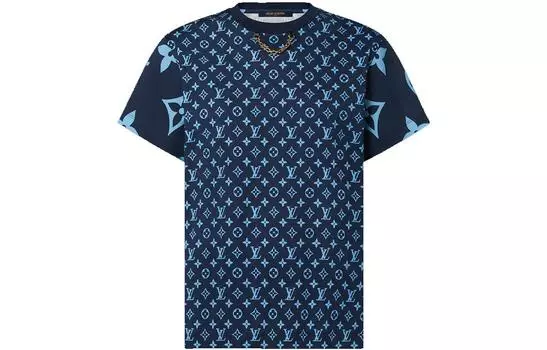 Футболка женская Louis Vuitton, синий / темно-синий