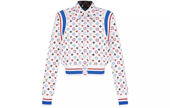 Куртка женская Louis Vuitton, белый / синий / красный