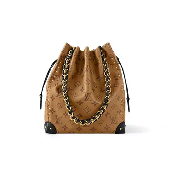 LOUIS VUITTON Женская сумка-ведро No Trunk PM, коричневая