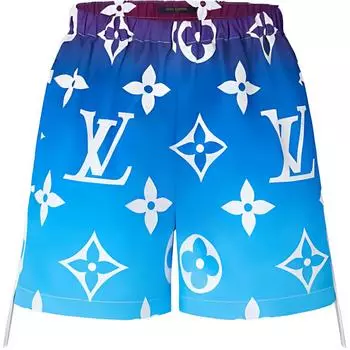 Шорты женские Louis Vuitton с градиентом, синий