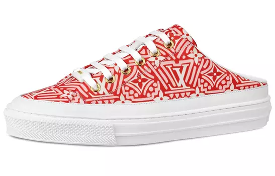 Шлепанцы женские Louis Vuitton Crafty Stellar, красный / белый