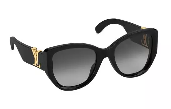 LOUIS VUITTON Женские солнцезащитные очки, Black/Gray