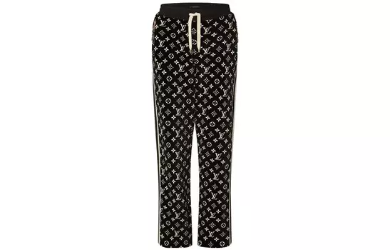 LOUIS VUITTON Женские трикотажные спортивные штаны, цвет Black
