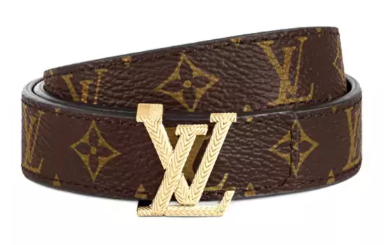LOUIS VUITTON Женский кожаный ремень, Brown