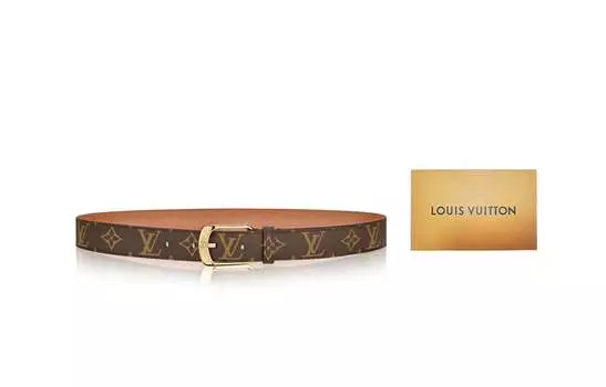 LOUIS VUITTON Женский кожаный ремень, Оранжевый - оригинальная коробка.