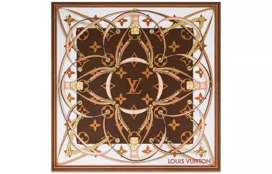 Женский шарф Louis Vuitton, коричневый