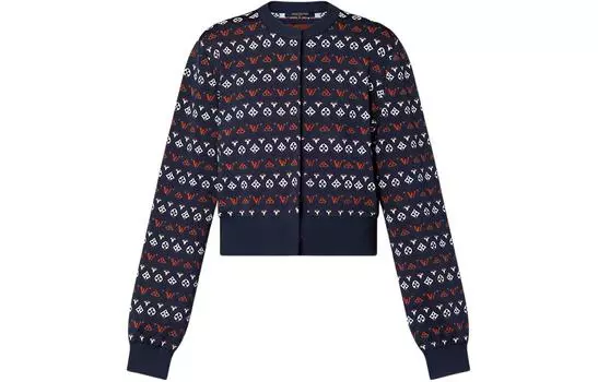 Кардиган женский Louis Vuitton, темно-синий / красный