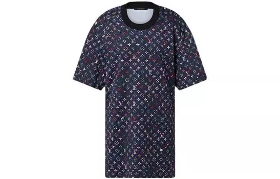 Платье женское Louis Vuitton с принтом, синий