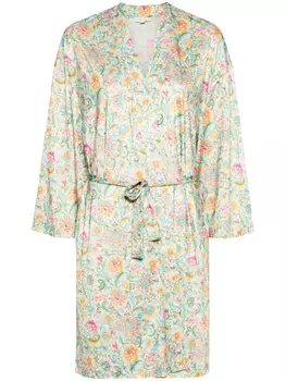 Louise Misha топ Yoki из джерси с цветочным принтом, зеленый