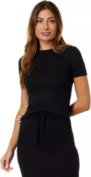 Louise с коротким рукавом в рубчик Splits59, черный