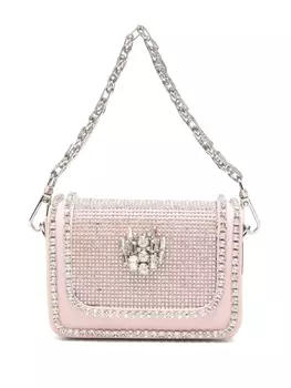 Loulou мини-сумка с кристаллами, розовый