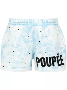 Loulou спортивные шорты с выбеленным эффектом, синий