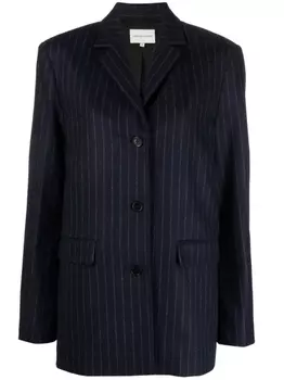Loulou Studio блейзер Senja в тонкую полоску, синий