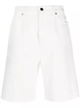 Loulou Studio джинсовые шорты прямого кроя, белый