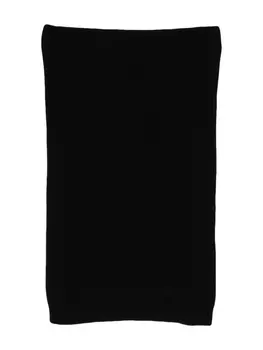 Loulou Studio кашемировый шарф в рубчик, черный