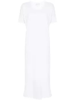 Loulou Studio платье-рубашка из джерси, белый